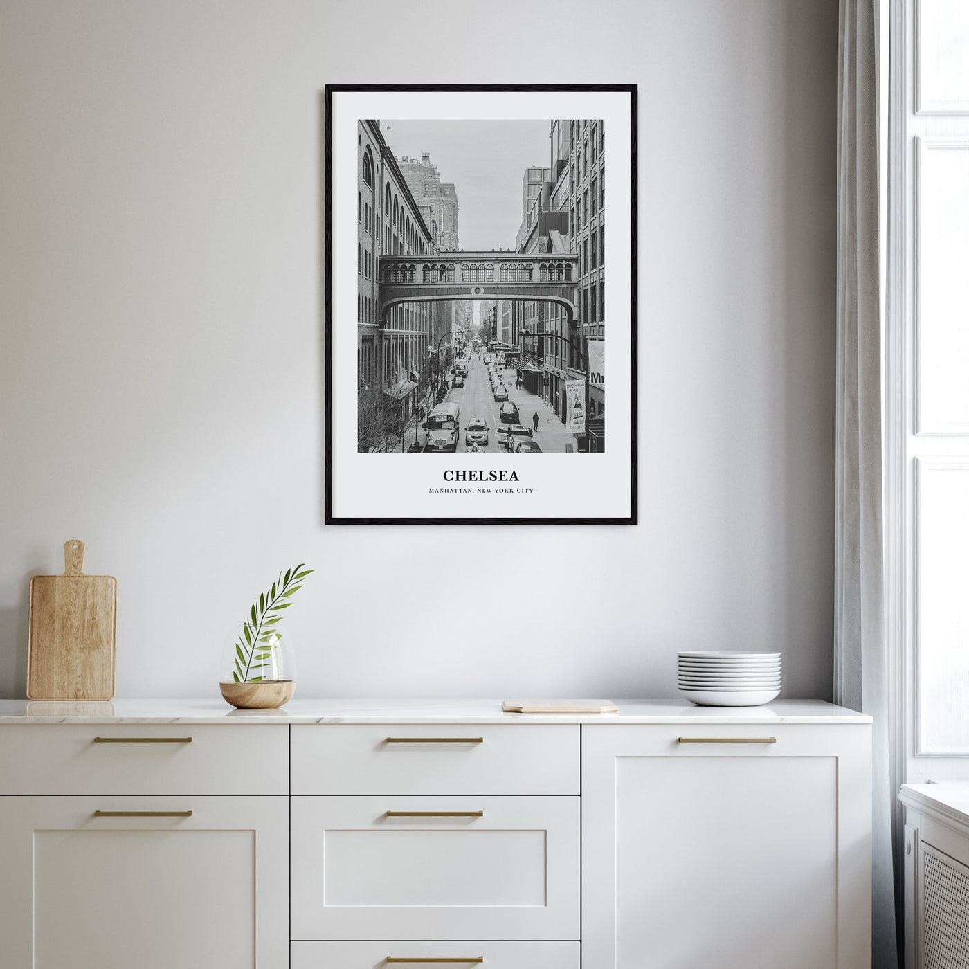 Chelsea, New York Portrait B&W Poster