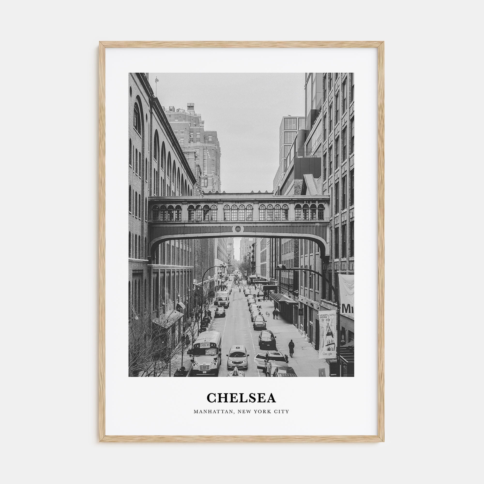 Chelsea, New York Portrait B&W Poster