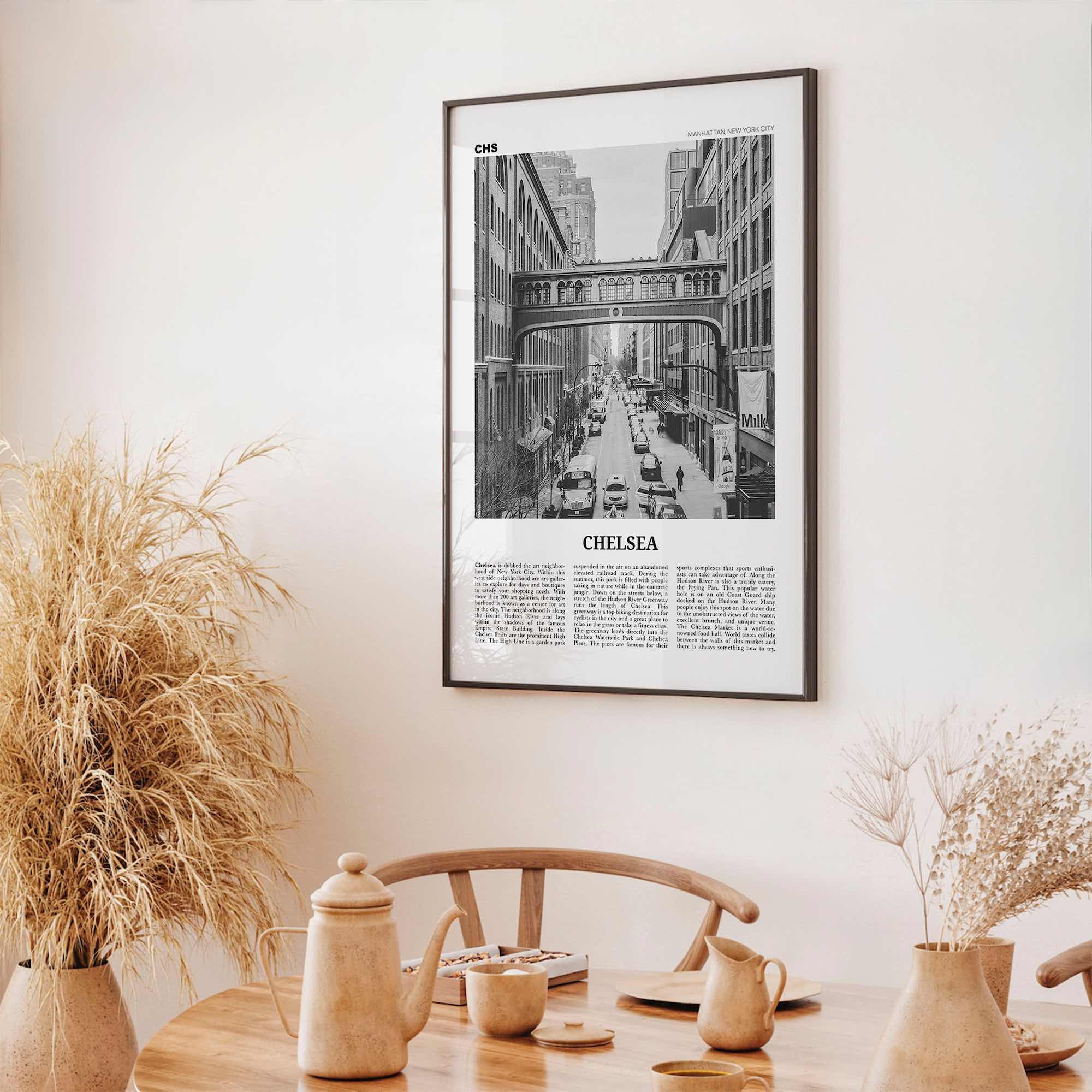 Chelsea Print Black and White New York, Chelsea Wall Art, Chelsea Poster, Chelsea Photo, Chelsea Wall Décor, USA, United States