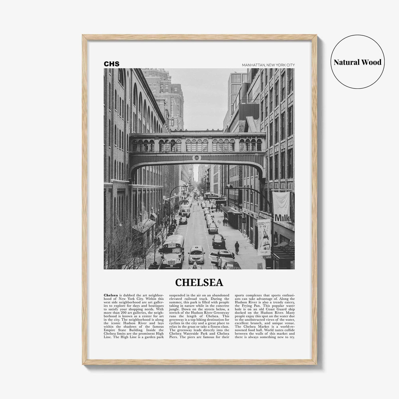 Chelsea Print Black and White New York, Chelsea Wall Art, Chelsea Poster, Chelsea Photo, Chelsea Wall Décor, USA, United States