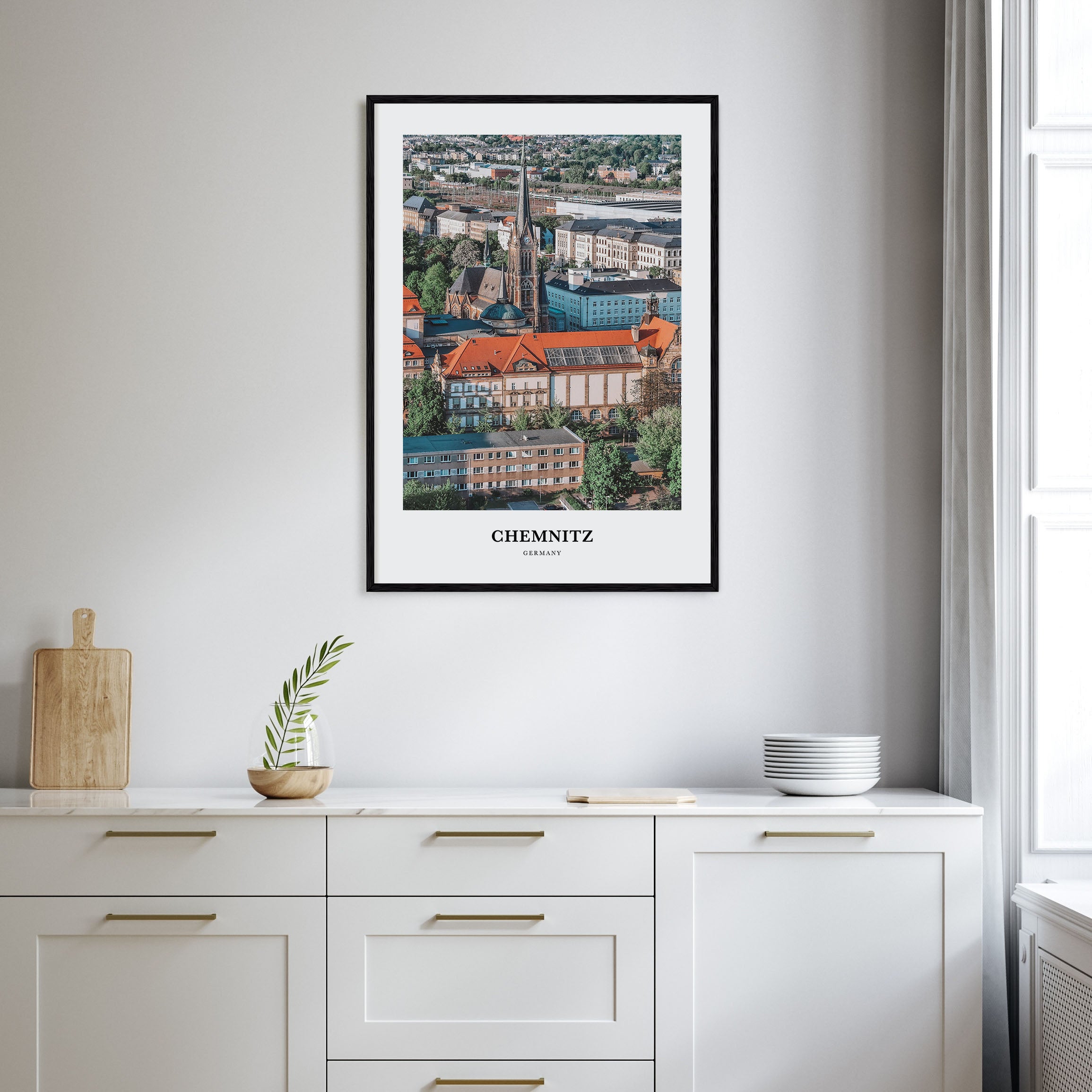 Chemnitz Portrait Color Poster