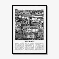 Chemnitz Print Black and White, Chemnitz Wall Art, Chemnitz Poster, Chemnitz Photo, Chemnitz Wall Décor, Chemnitz Map, Germany