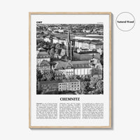 Chemnitz Print Black and White, Chemnitz Wall Art, Chemnitz Poster, Chemnitz Photo, Chemnitz Wall Décor, Chemnitz Map, Germany
