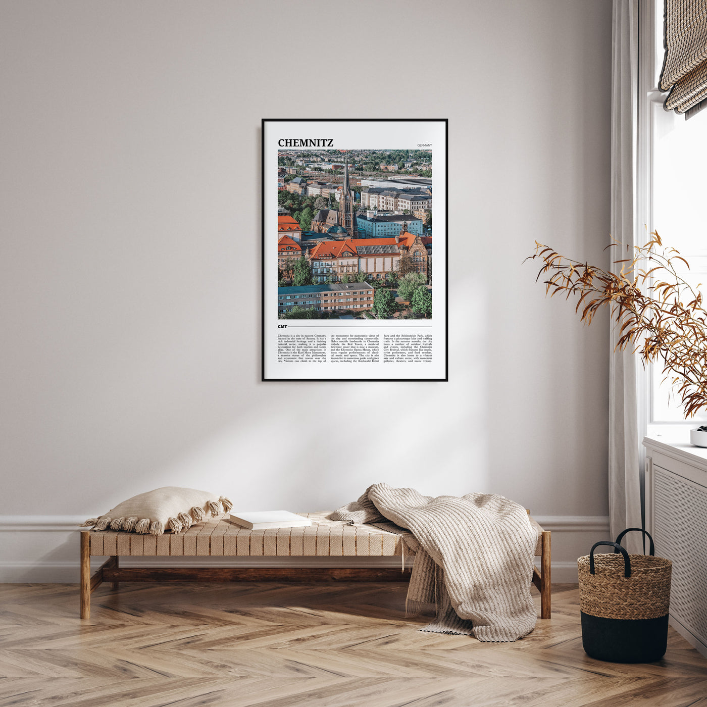 Chemnitz Travel Color Poster