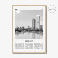 Chengdu Print Black and White, Chengdu Wall Art, Chengdu Poster, Chengdu Photo, Chengdu Wall Décor, China