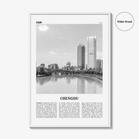Chengdu Print Black and White, Chengdu Wall Art, Chengdu Poster, Chengdu Photo, Chengdu Wall Décor, China