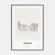 Chennai Drawn Poster