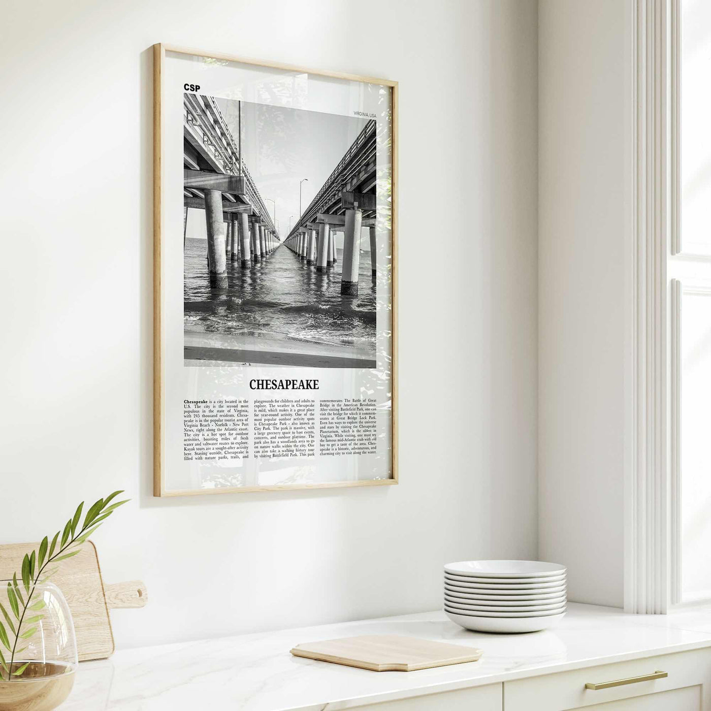 Chesapeake Print Black and White, Chesapeake Wall Art, Chesapeake Poster, Chesapeake Photo, Chesapeake Décor, Virginia, USA, United States