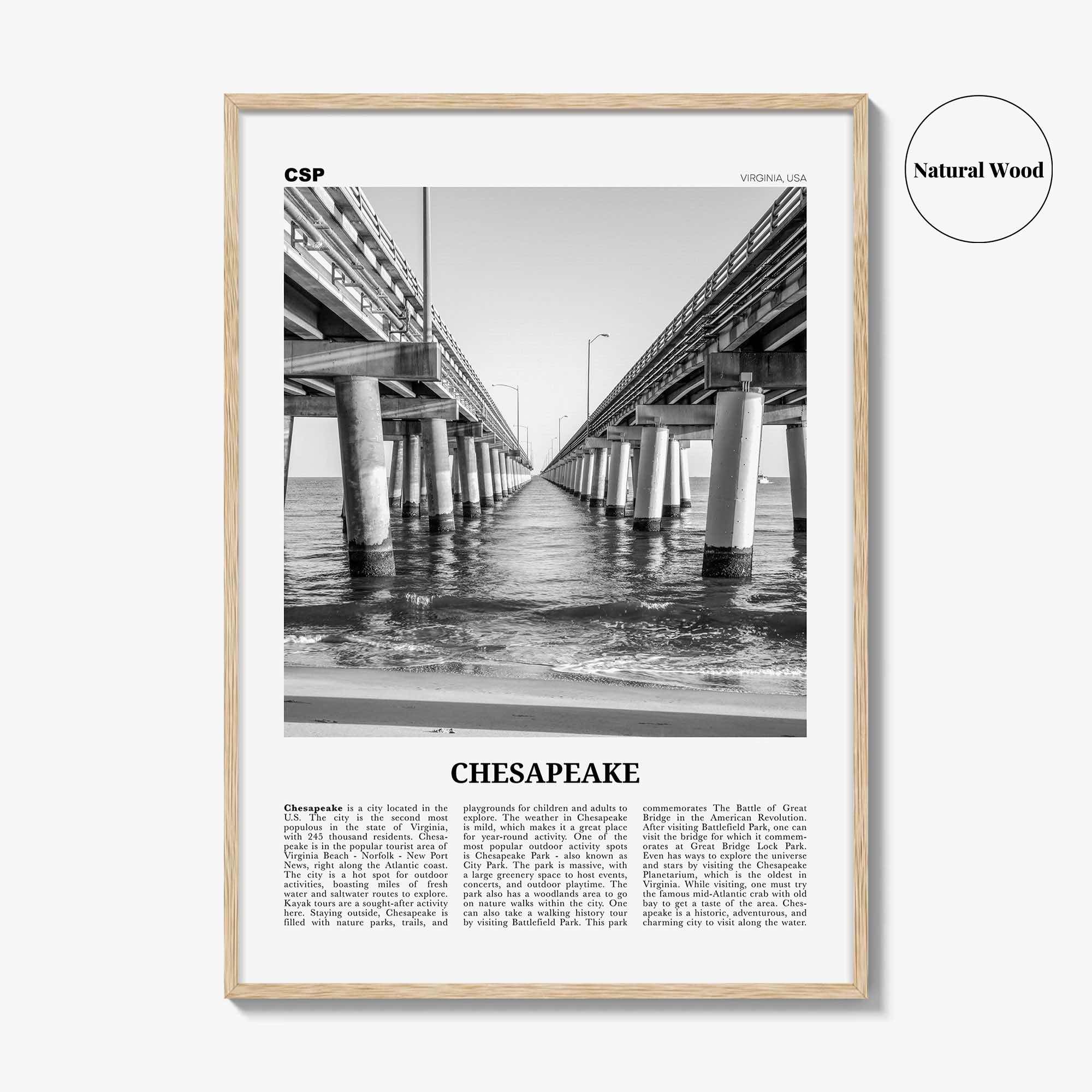 Chesapeake Print Black and White, Chesapeake Wall Art, Chesapeake Poster, Chesapeake Photo, Chesapeake Décor, Virginia, USA, United States