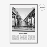 Chesapeake Print Black and White, Chesapeake Wall Art, Chesapeake Poster, Chesapeake Photo, Chesapeake Décor, Virginia, USA, United States