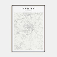 Chester Map Portrait Poster