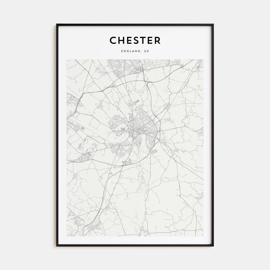 Chester Map Portrait Poster