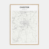 Chester Map Portrait Poster