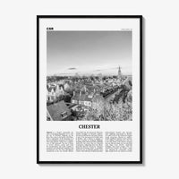 Chester Print Black and White No 2, Chester Wall Art, Chester Poster, Chester Photo, Cheshire Print, England, UK, United Kingdom, Europe