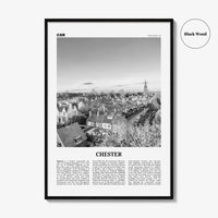 Chester Print Black and White No 2, Chester Wall Art, Chester Poster, Chester Photo, Cheshire Print, England, UK, United Kingdom, Europe