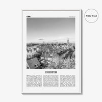 Chester Print Black and White No 2, Chester Wall Art, Chester Poster, Chester Photo, Cheshire Print, England, UK, United Kingdom, Europe