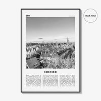 Chester Print Black and White No 2, Chester Wall Art, Chester Poster, Chester Photo, Cheshire Print, England, UK, United Kingdom, Europe