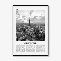 Chesterfield Print Black and White, Chesterfield Wall Art, Chesterfield Poster, Chesterfield Photo, Chesterfield Décor, Chesterfield Map