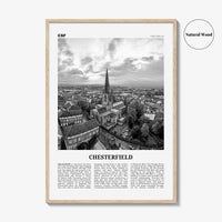 Chesterfield Print Black and White, Chesterfield Wall Art, Chesterfield Poster, Chesterfield Photo, Chesterfield Décor, Chesterfield Map