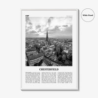 Chesterfield Print Black and White, Chesterfield Wall Art, Chesterfield Poster, Chesterfield Photo, Chesterfield Décor, Chesterfield Map