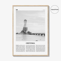 Chetumal Print Black and White, Chetumal Wall Art, Chetumal Poster, Chetumal Photo, Chetumal Wall Décor, Chetumal Map, Mexico