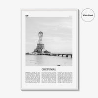 Chetumal Print Black and White, Chetumal Wall Art, Chetumal Poster, Chetumal Photo, Chetumal Wall Décor, Chetumal Map, Mexico
