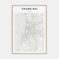 Chiang Mai Map Portrait Poster