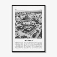 Chiang Mai Print Black and White, Chiang Mai Wall Art, Chiang Mai Poster, Chiang Mai Photo, Chiang Mai Wall Décor, Thailand