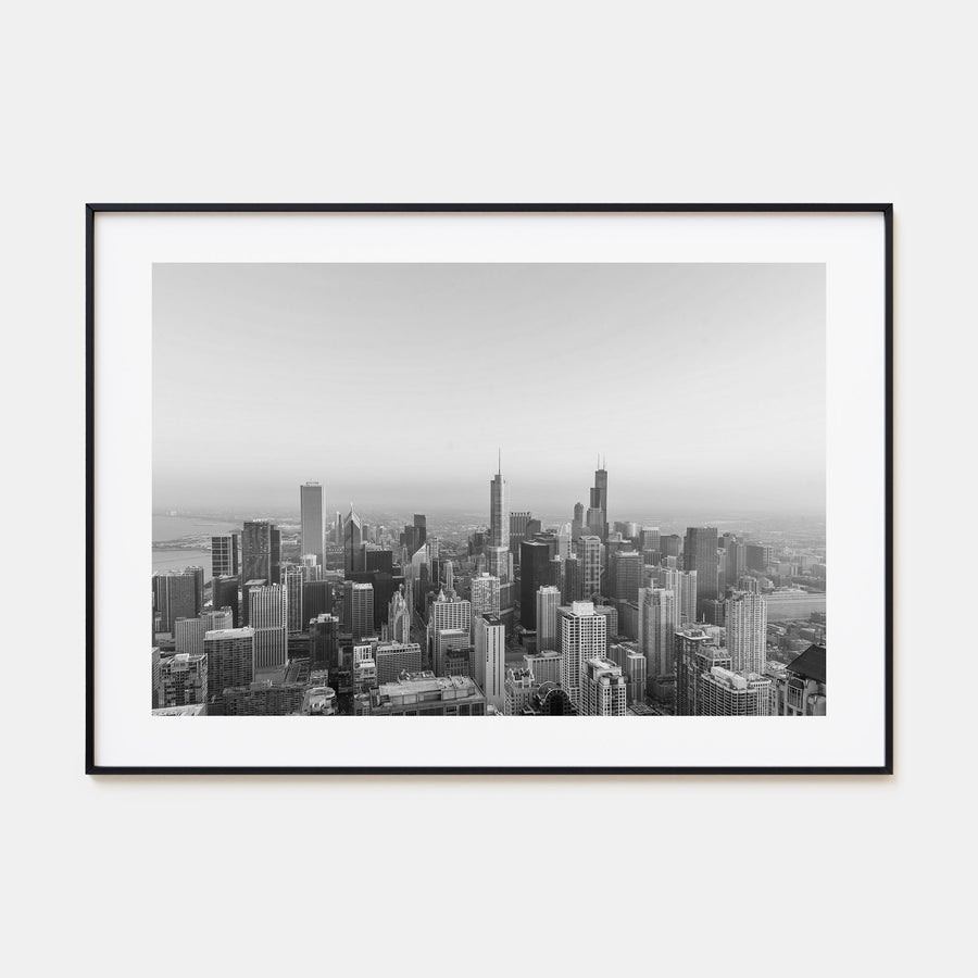 Chicago Landscape B&W No 1 Poster