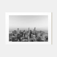 Chicago Landscape B&W No 1 Poster
