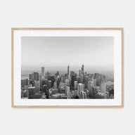 Chicago Landscape B&W No 1 Poster