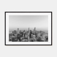 Chicago Landscape B&W No 1 Poster
