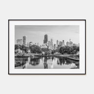 Chicago Landscape B&W No 2 Poster