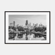 Chicago Landscape B&W No 2 Poster