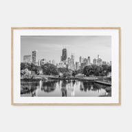 Chicago Landscape B&W No 2 Poster