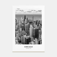 Chicago Portrait B&W No 3 Poster