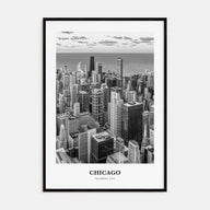 Chicago Portrait B&W No 3 Poster