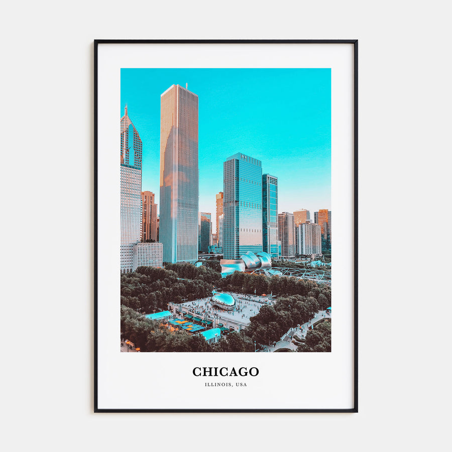 Chicago Portrait Color No 1 Poster