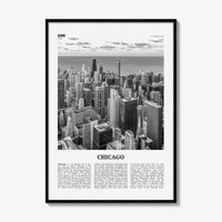 Chicago Print Black and White No 1, Chicago Wall Art, Chicago Poster, Chicago Photo, Chicago Decor, Illinois, USA, United States