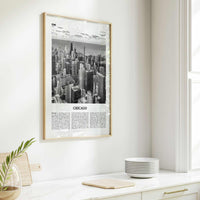 Chicago Print Black and White No 1, Chicago Wall Art, Chicago Poster, Chicago Photo, Chicago Decor, Illinois, USA, United States