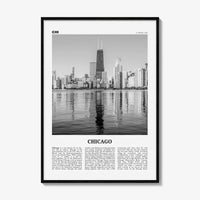 Chicago Print Black and White No 2, Chicago Wall Art, Chicago Poster, Chicago Photo, Chicago Decor, Illinois, USA, United States
