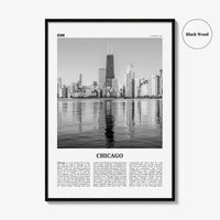 Chicago Print Black and White No 2, Chicago Wall Art, Chicago Poster, Chicago Photo, Chicago Decor, Illinois, USA, United States
