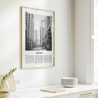 Chicago Print Black and White No 3, Chicago Wall Art, Chicago Poster, Chicago Photo, Chicago Decor, Illinois, USA, United States