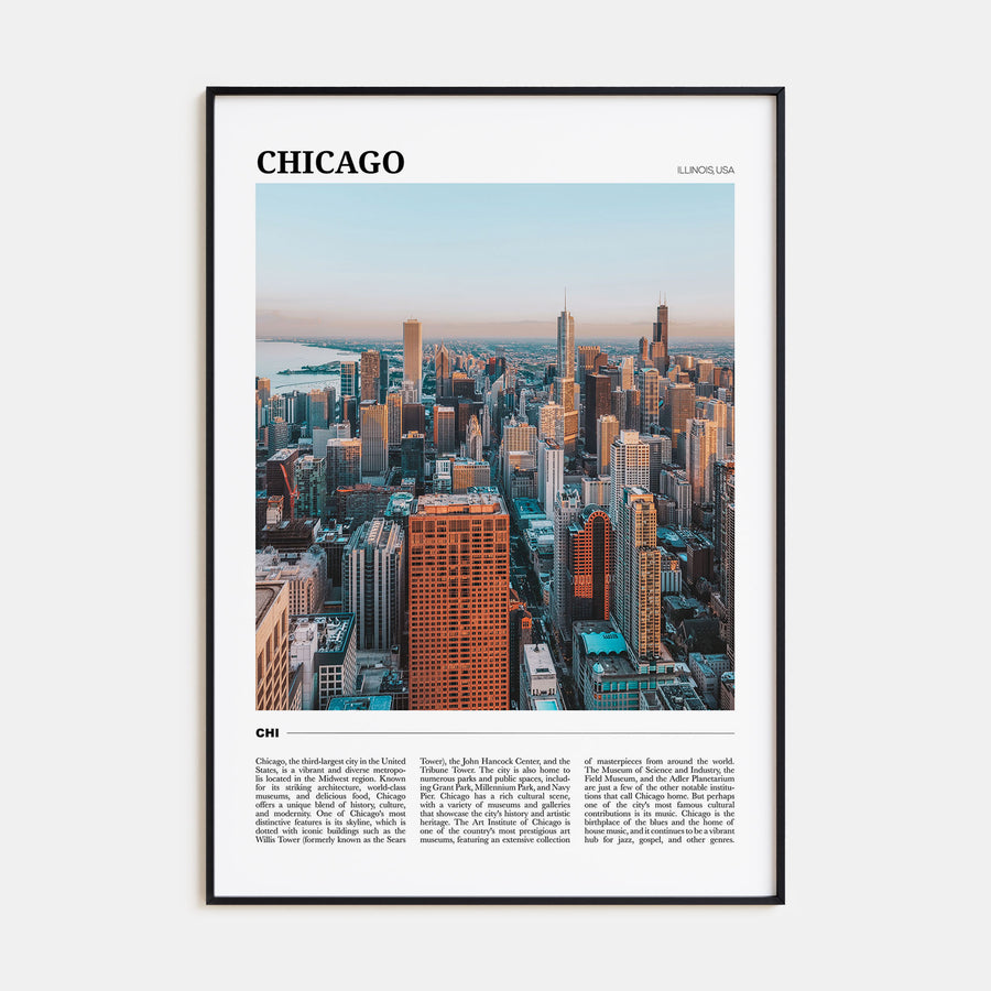 Chicago Travel Color No 2 Poster