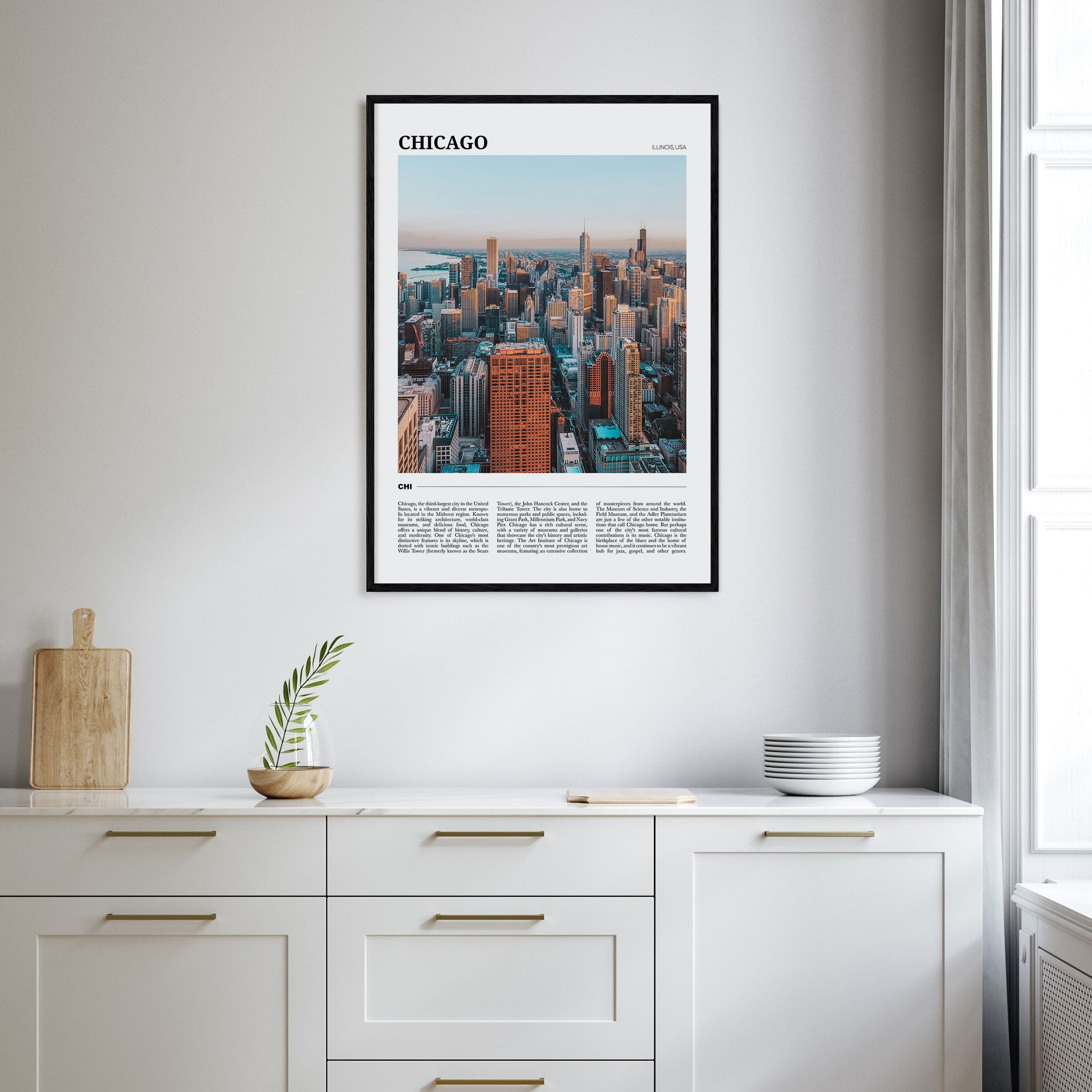 Chicago Travel Color No 2 Poster