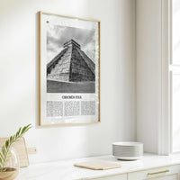 Chichen Itza Print Black and White, Chichen Itza Wall Art, Chichén Itzá Poster, Chichén Itzá Photo, Chichén Itzá Wall Décor, Mexico