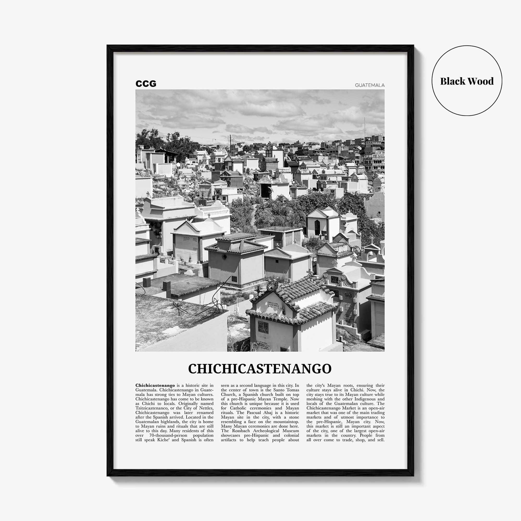 Chichicastenango Print Black and White, Chichicastenango Wall Art, Chichicastenango Poster, Chichicastenango Photo, Guatemala