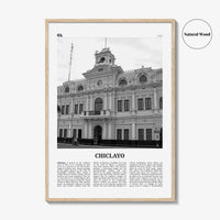 Chiclayo Print Black and White, Chiclayo Wall Art, Chiclayo Poster, Chiclayo Photo, Chiclayo Wall Décor, Chiclayo Map, Peru