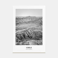 Chile Portrait B&W No 2 Poster