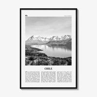 Chile Print Black and White No 1, Chile Wall Art, Chile Poster, Chile Photo, Chile Wall Decor, Country Art Print, Santiago, America